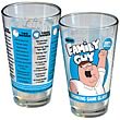 Family Guy Drinking Game Blue and Yellow Pint Glass
